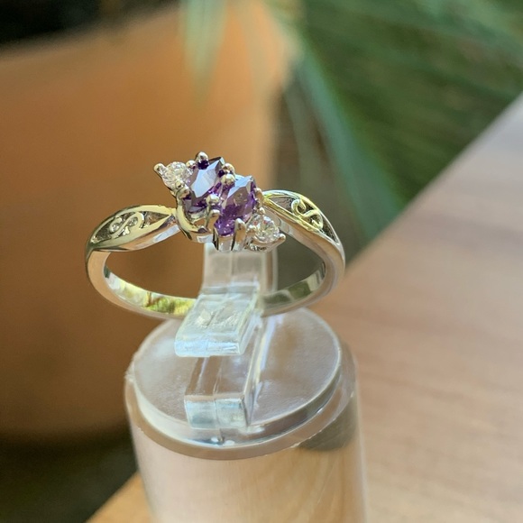 Jewelry - Ring For Women Elegant StyleCrystal  Sliver color